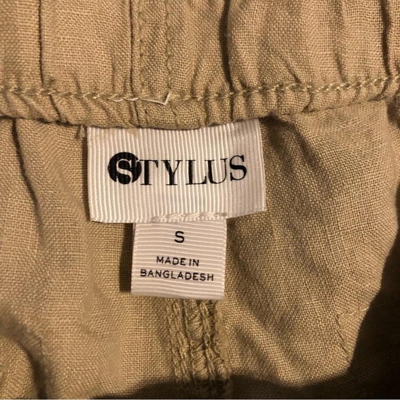 JCP Stylus Linen Khaki Shorts Size Small New - Picture 4 of 6